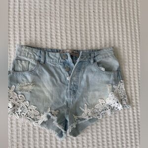 Denim mini shorts from Denim & Co